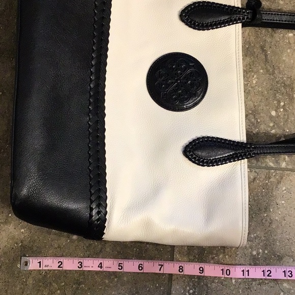 Brighton Ferrara black and white leather tote - Picture 7 of 15